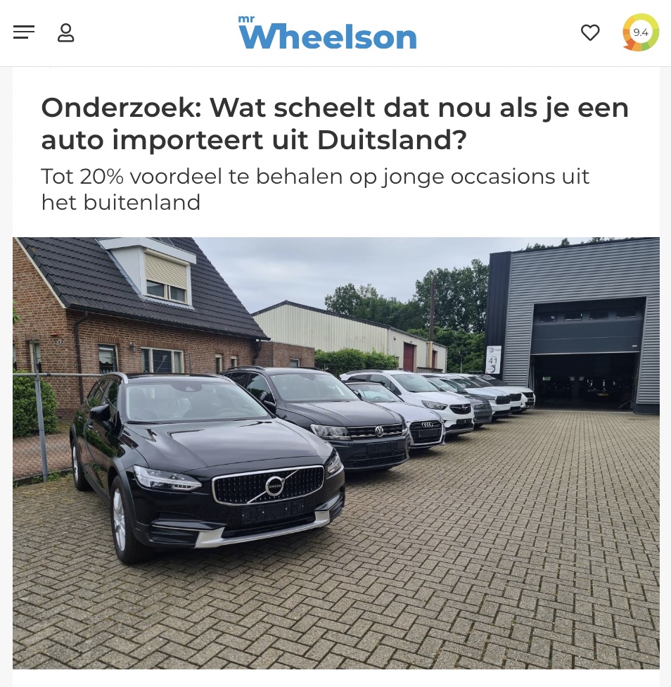 Hoofdkwartier Microcomputer Manoeuvreren Bespaar tot 20% door een auto te importeren in plaats van kopen in Nederland  – Auto Importeren